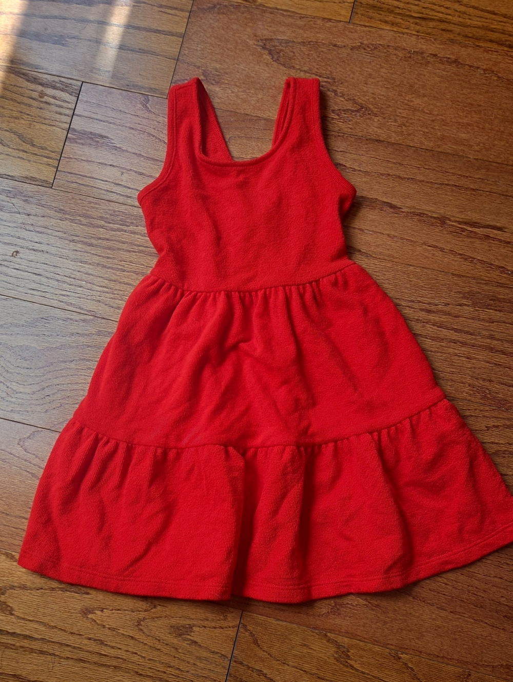 Cat & Jack Red Tiered Tank Dress